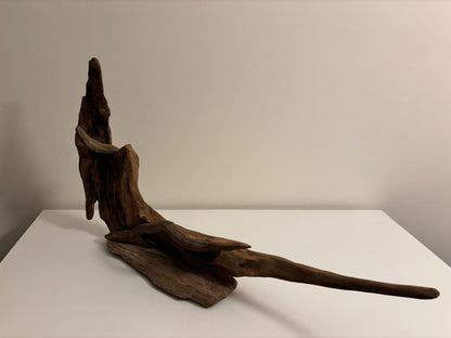 Natural Driftwood Sculpture – Organic Coastal Art on Solid Base